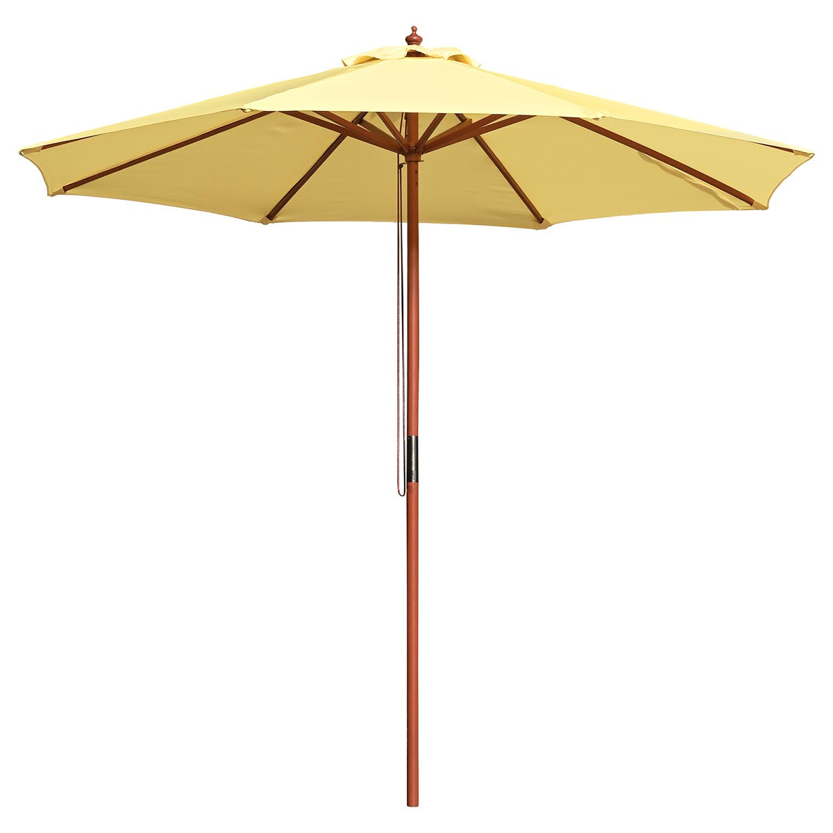 Yescom 9ft Patio Wood Market Umbrella Multiple Colors