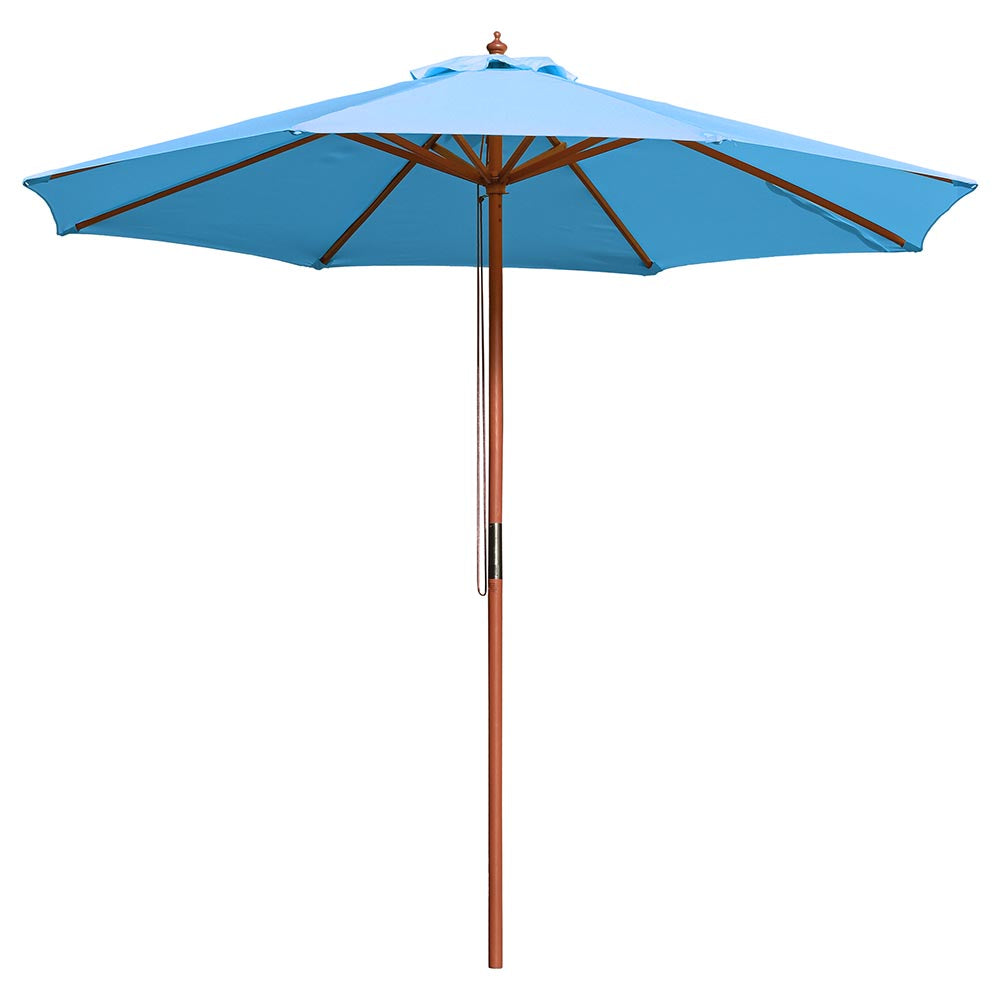 Yescom 9ft Patio Wood Market Umbrella Multiple Colors