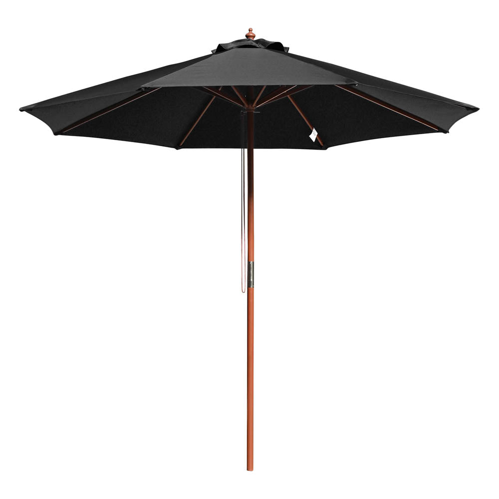 Yescom 9ft Patio Wood Market Umbrella Multiple Colors
