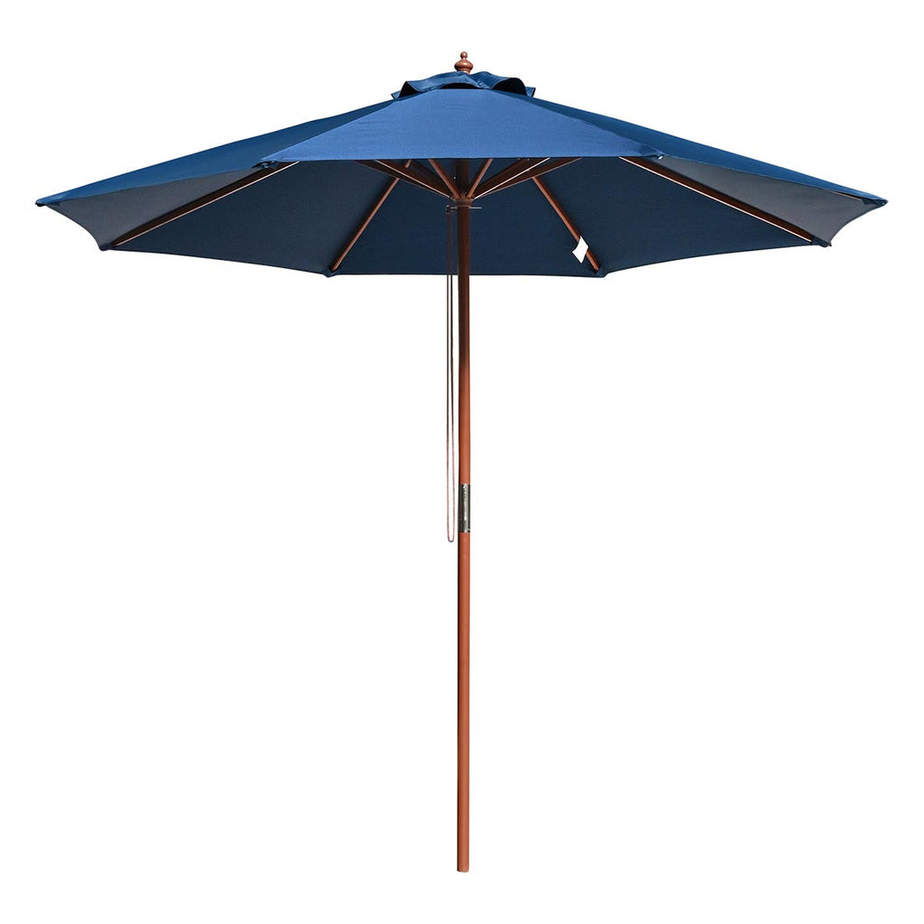 Yescom 9ft Patio Wood Market Umbrella Multiple Colors